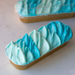 Buttercream mini cake coloured with Roxy and Rich Sky blue FONDUST® - Sheri Wilson