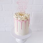 Cute pink baby shower cake by Cake Julia Cake