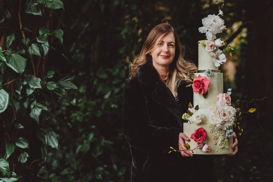 Wedding cake by The Whimsical Cakery